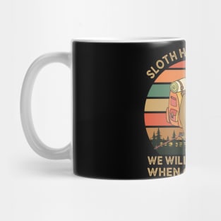 Sloth Hiking Team Mug